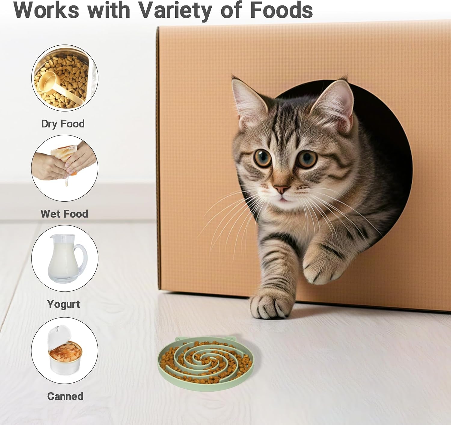 bifeaw-slow-feeder-cat-bowl-easy-to-clean-silicone-bowl-ideal-for-dry-and-wet-food-green-and-blue