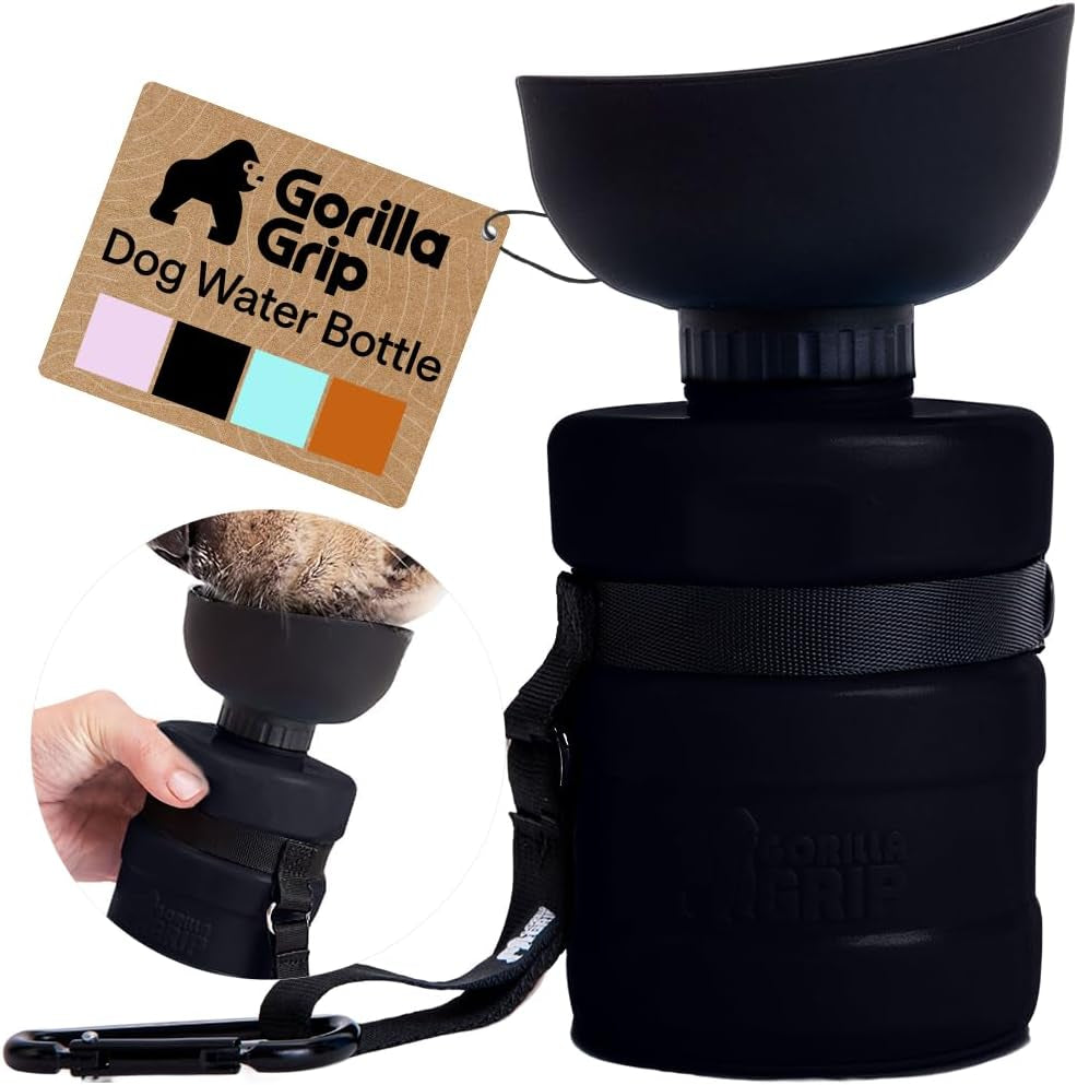 gorilla-grip-dog-water-bottle-portable-water-bowl-dispenser-for-dogs-16-oz-leak-proof-pet-travel-squeeze-bottles-food-grade-silicone-stocking-gifts-for-pets-to-go-puppy-essentials-black