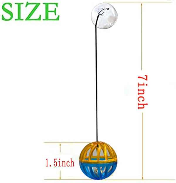 6 Pack Bearded Dragon Toys Accessories,Bearded Dragon Toy Balls Bell,Fit for Lizard Small Reptile Habitat Terrarium Tank4