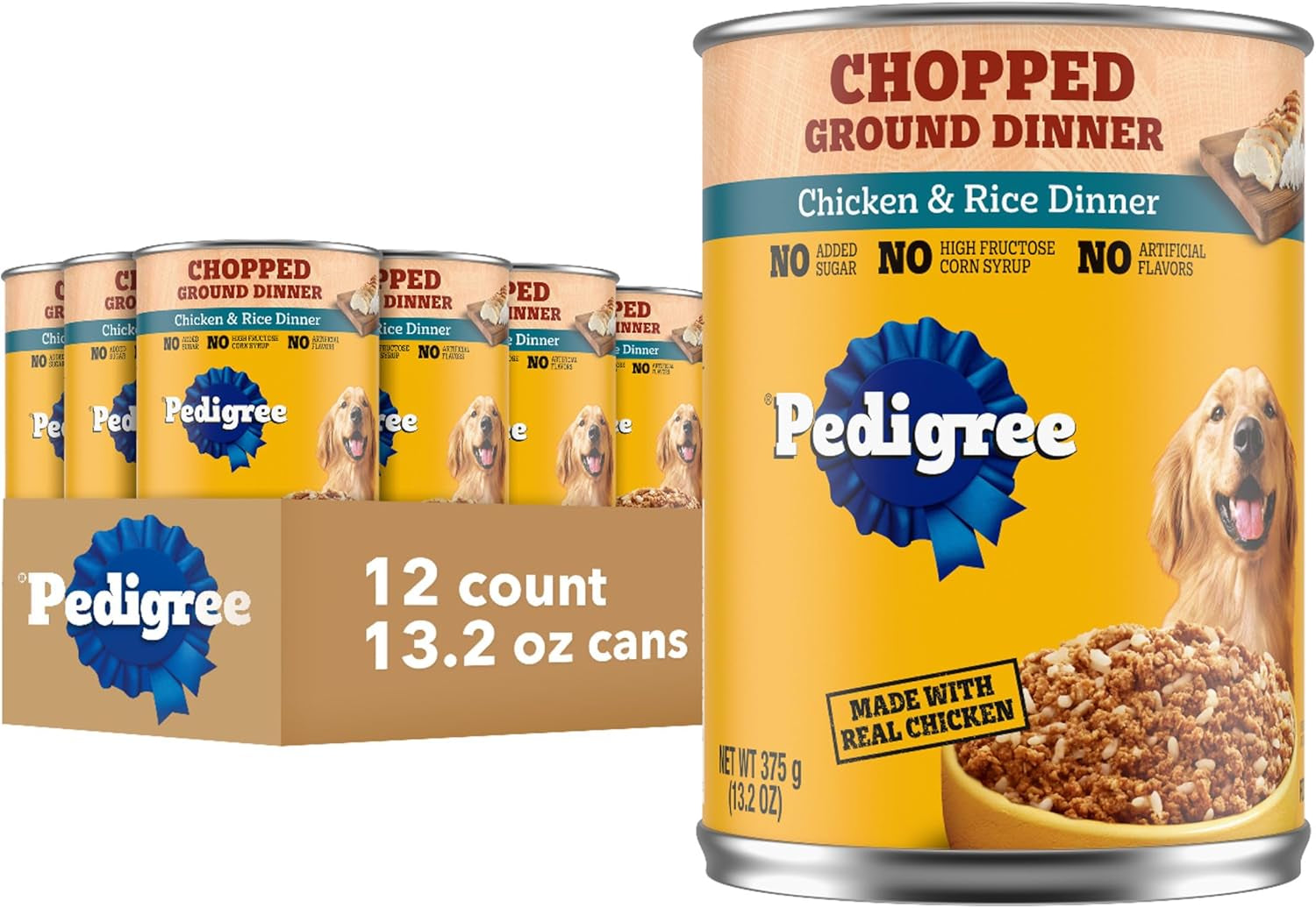 pedigree-chopped-ground-dinner-wet-dog-food-chicken-13-2-oz-12-count-100-complete-balanced-slow-cooked-with-real-chicken-supports-lean-muscles-serve-as-topper-or-complete-meal