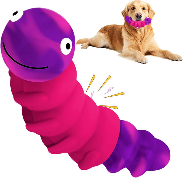 Indestructible Dog Toys for Aggressive Chewers, Tough Chew Proof Toy for Large Dogs, Squeaky Rubber Chew Toy with Beef Flavor for Boredom & Anxiety Relief (Green)9