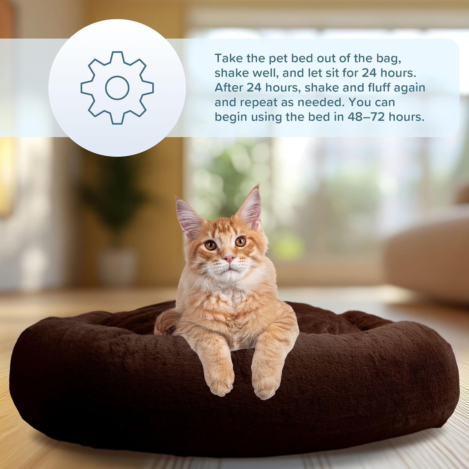 petmaker-dog-bed-donut-pet-bed-for-medium-pets-dog-bed-with-removable-washable-cover-and-anti-slip-bottom-puppy-essentials-dark-brown