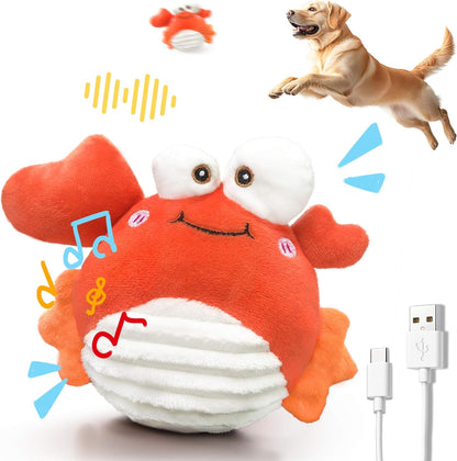 GUKCO Interactive Moving Dog Toys – Plush Chew Toy with Bouncing Ball, Music & Recording | Rechargeable Self-Play Toys for Small, Medium & Large Dogs to Keep Them Engaged (Turtle)9