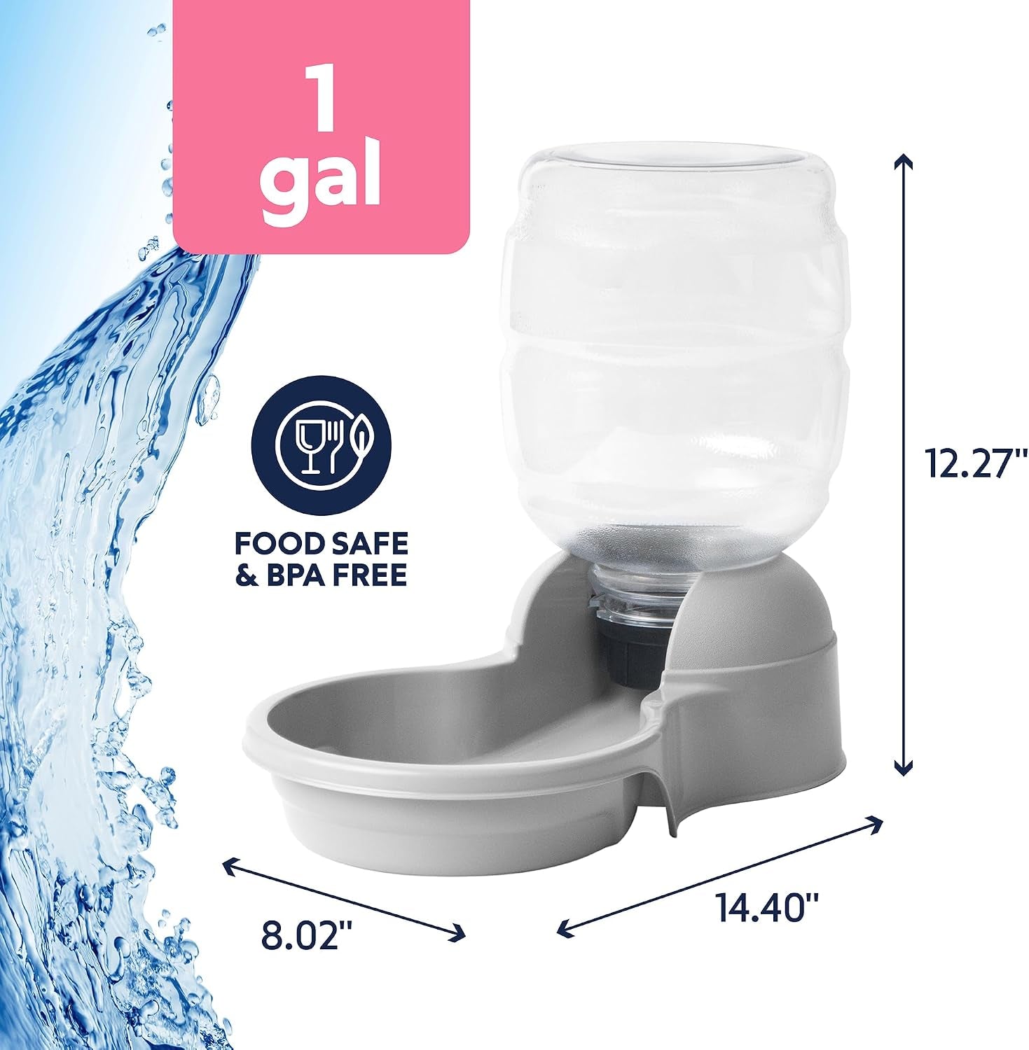 petmate-aspen-pet-lebistro-water-dispenser-for-cats-and-dogs-1-gal-size-gravity-fed-reservoir-reduces-daily-refills-usa-made-wide-basin-suits-multiple-pets-sharing-one-feeding-area-each-day