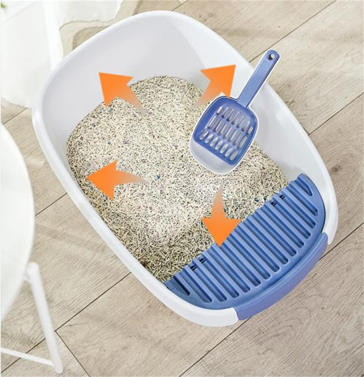 open-cat-litter-box-large-litter-pan-for-cats-high-sided-kitten-litter-box-with-cat-litter-scoop-removable-pedal-type-cat-toilet-pet-supplies-easy-to-clean
