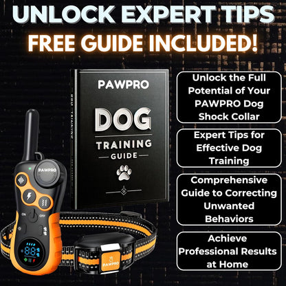 Dog Shock Collar with Remote, Unmatched 4-Mile Range, Night-Light Mode, Training Guide Included, 124 Training Levels & 4 Modes, Beep Vibration Shock, Waterproof Rechargeable, Fits All Dogs (1 Collar)4