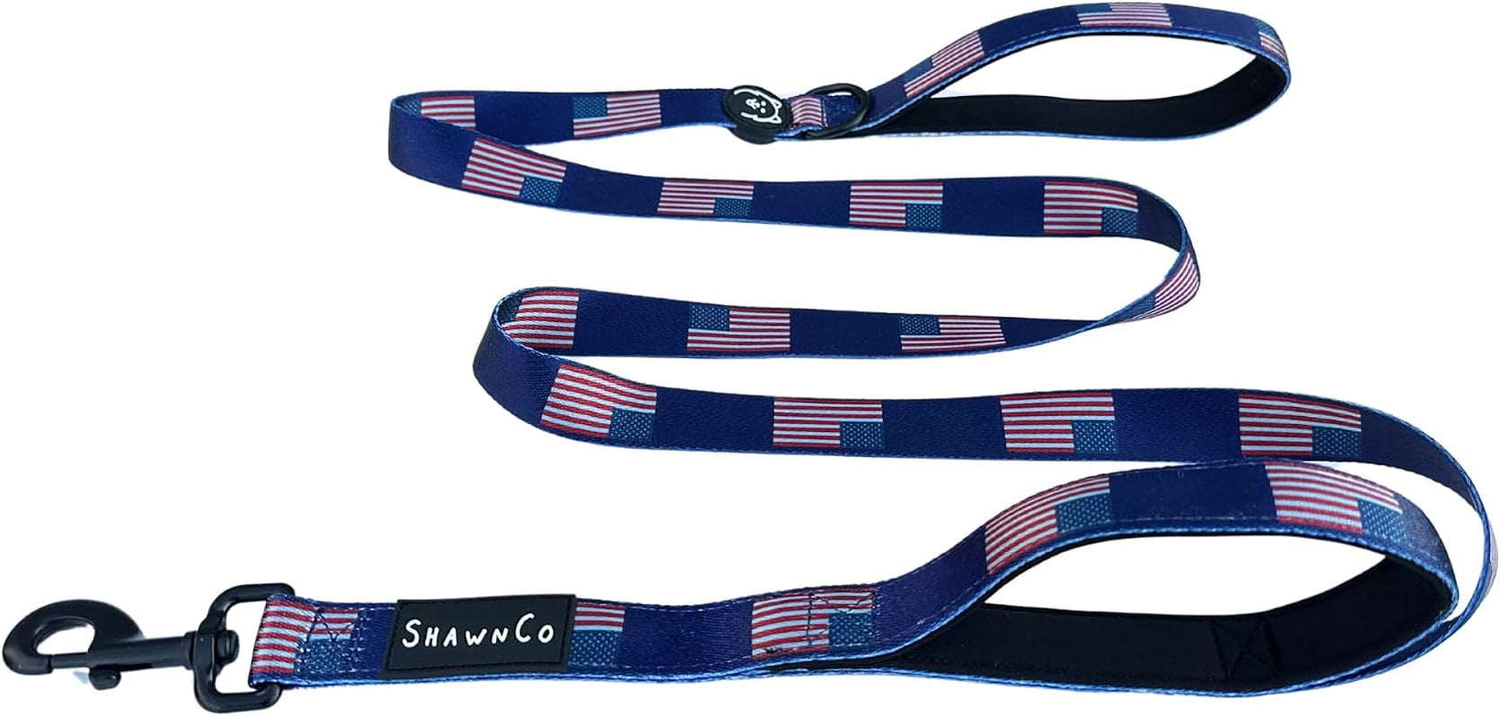 shawnco-dream-walk-dog-leash-premium-nylon-pet-leash-with-soft-neoprene-handle-for-small-medium-and-large-dogs-icy-lilac-m-l-6ft-w-2-handles