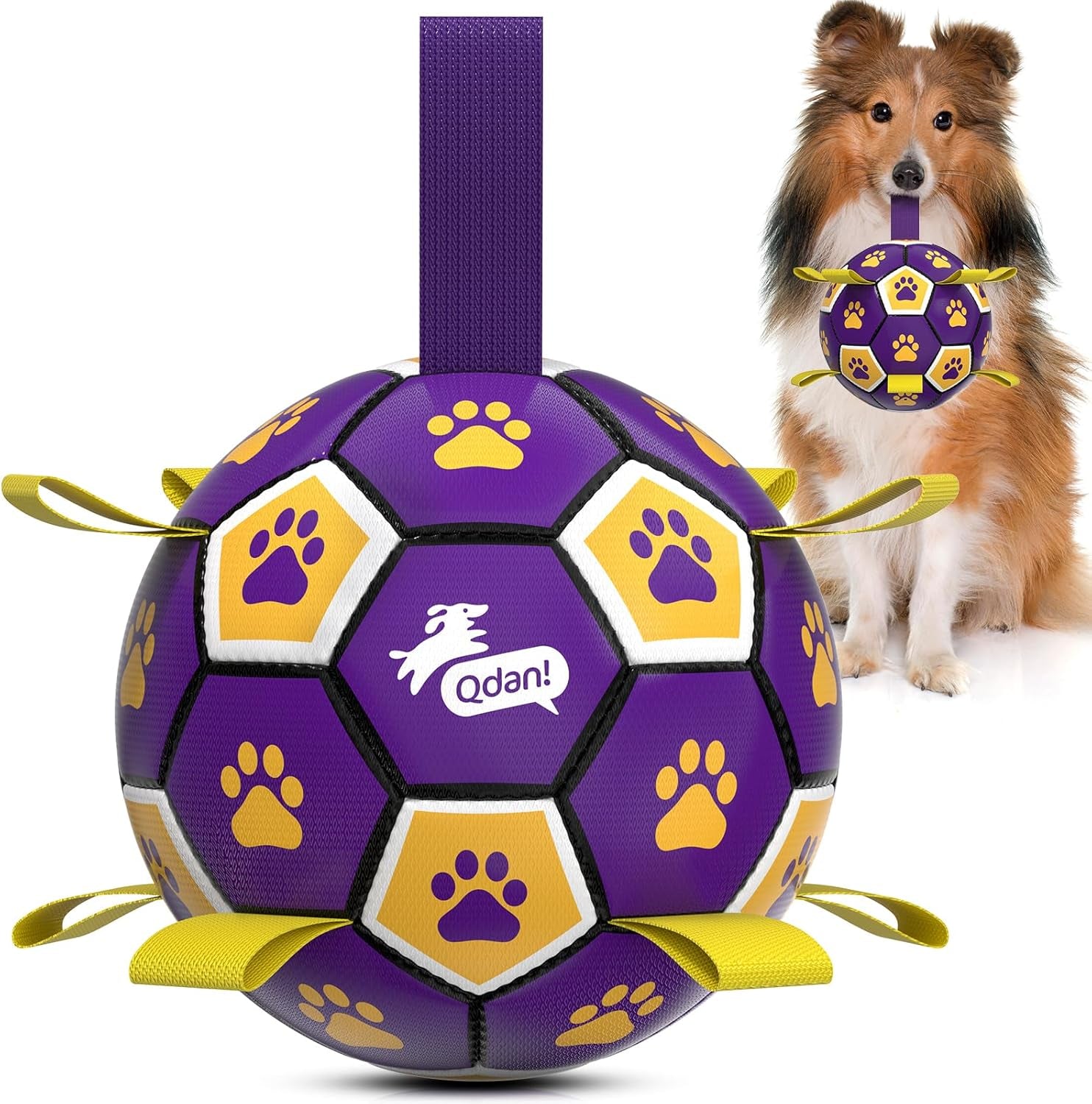 qdan-dog-toys-dog-balls-6-inch-dog-soccer-ball-with-straps-herding-balls-dog-birthday-toy-balls-for-20-40lbs-dogs-outdoor-puppy-toys-to-keep-them-busy-interactive-toy-for-tug-pool-water-toy-ball