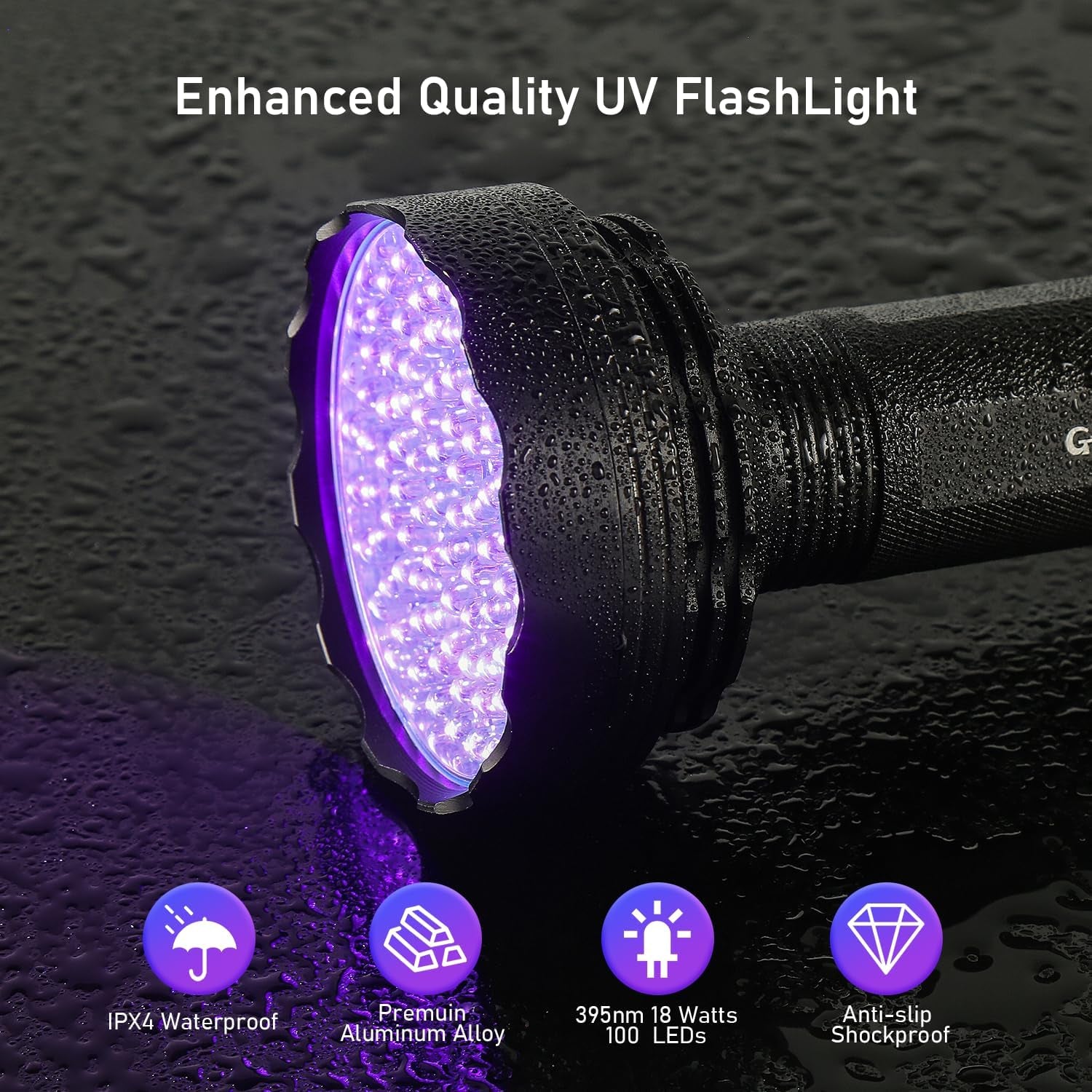 glossday-uv-flashlight-black-light-100-led-black-light-flashlight-for-dog-cat-pet-detector-scorpions-finder