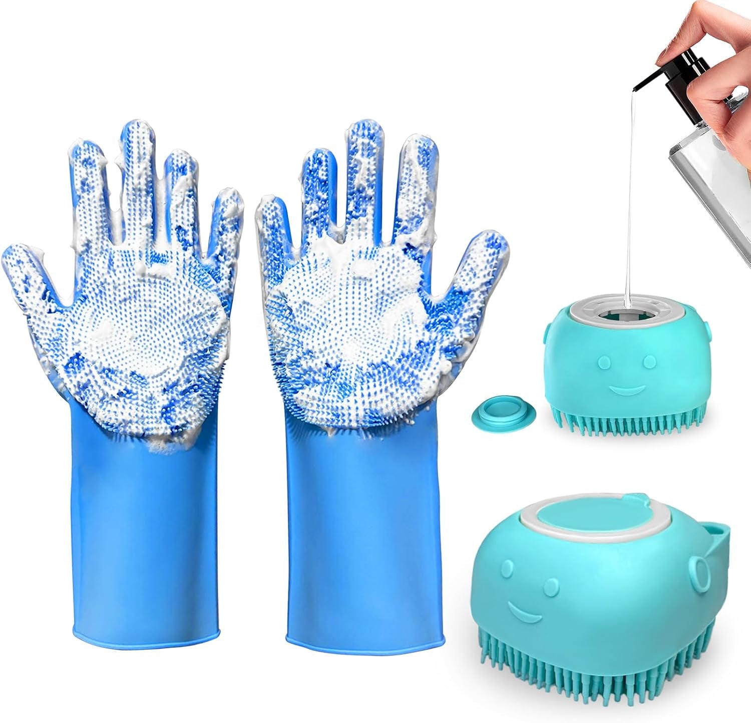 2pcs-dog-washing-gloves-and-dog-shampoo-brush-dog-bath-brush-that-can-add-dog-shampoo-dog-bath-supplies-dog-and-cat-bath-set