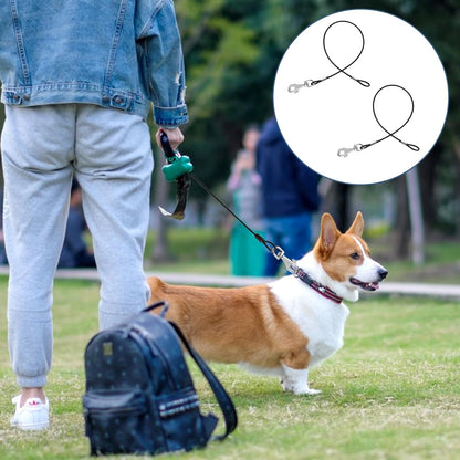 2 Pack Chew Proof Leash Extension Heavy Duty Dog Leash Extender Chew Proof Dog Leashes Non-Tangle Connect Leashes for Any Collar Harness, Black7