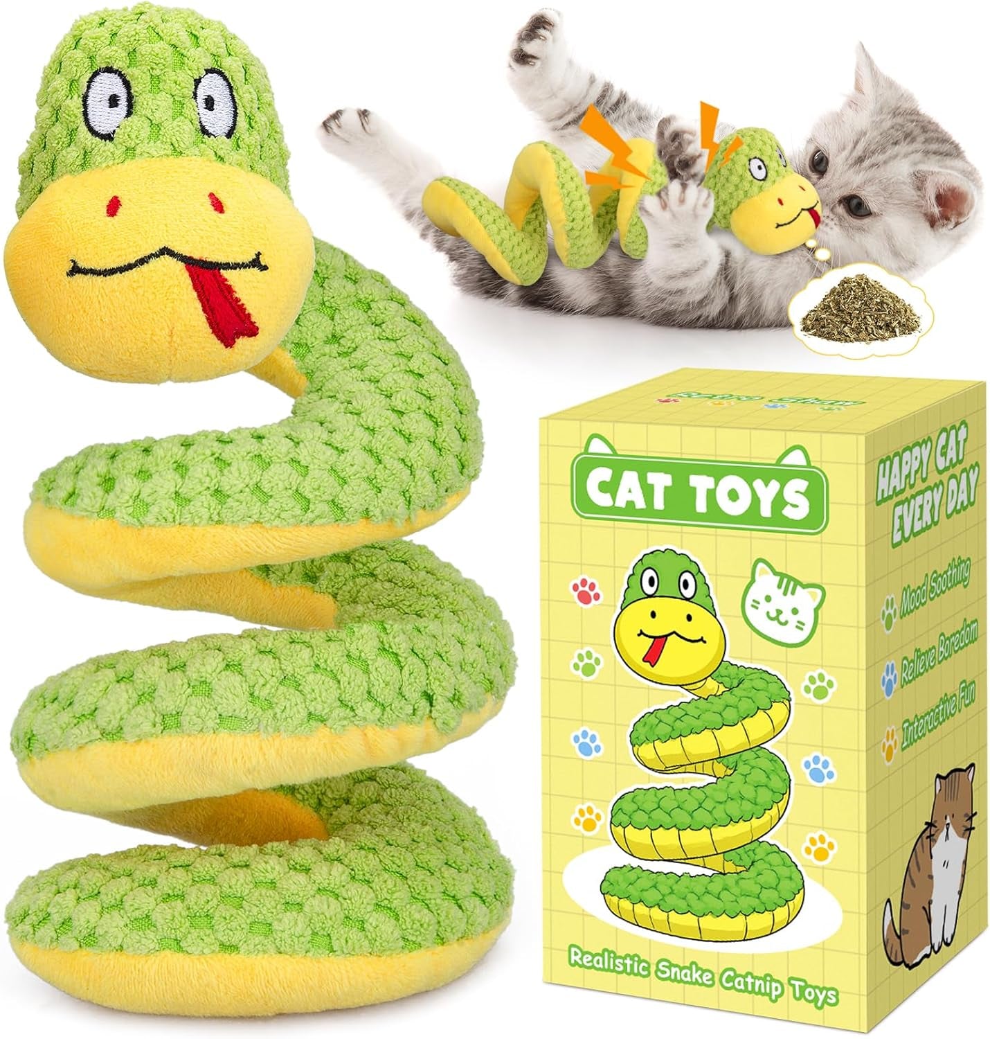 retro-shaw-11-realistic-snake-cat-toy-interactive-kicker-toy-for-indoor-cats-with-silvervine-catnip-crinkle-sound-spring-loaded-design-bite-resistant-plush-for-kitten-teething-boredom-relief