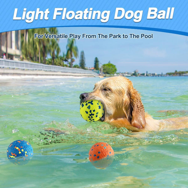 Mankoda Dog Balls, 3" Indestructible Tennis Balls for Aggressive Chewers | Floating Fetch Toys, Durable ETPU Rubber, Bouncing & Lightweight, Interactive Chewing Safe for Medium Large Dogs - 3 Pack5
