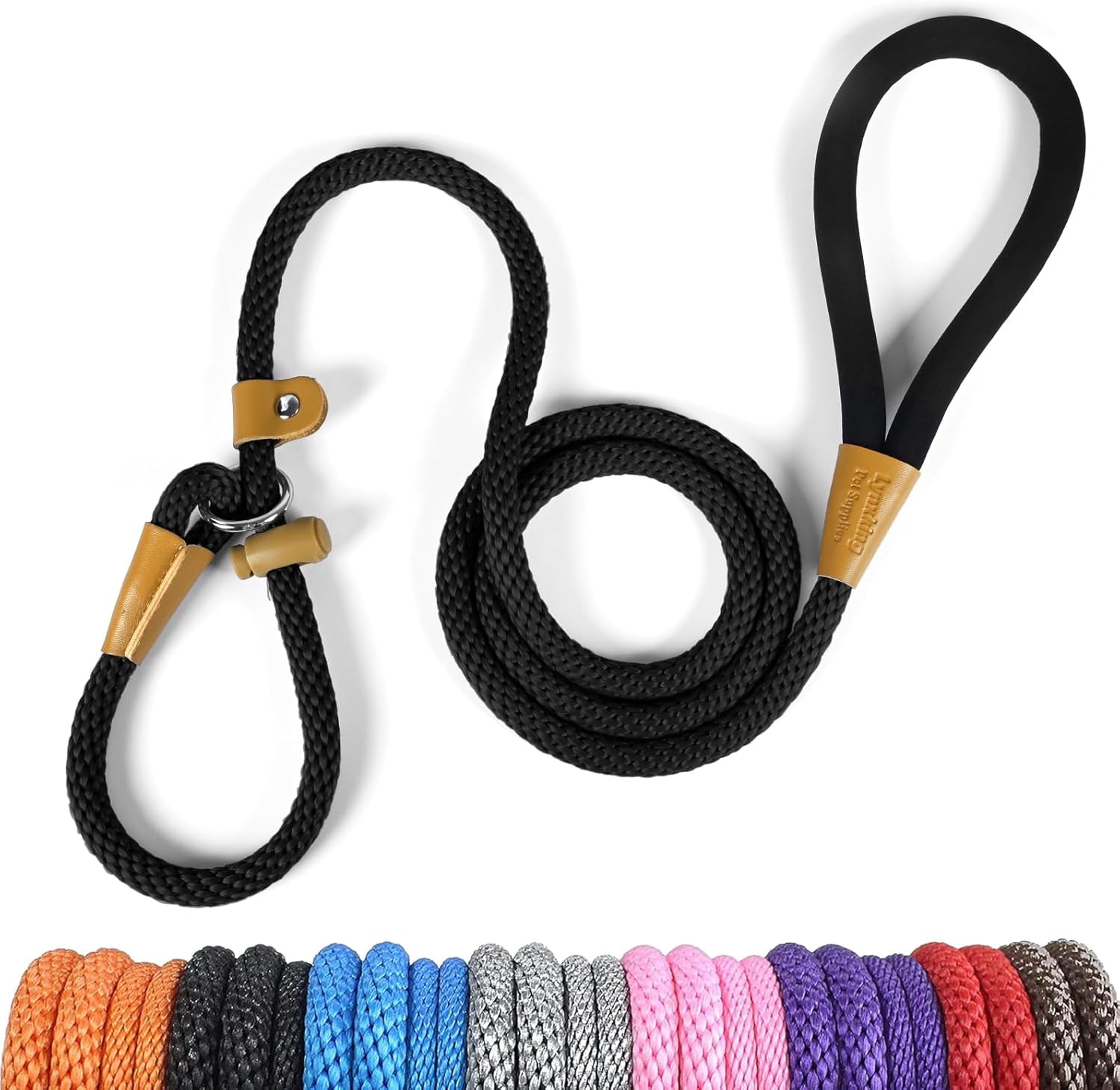 lynxking-dog-leash-slip-lead-5-6-8-ft-dog-training-leash-strong-heavy-duty-rope-no-pull-training-lead-leashes-for-dogs