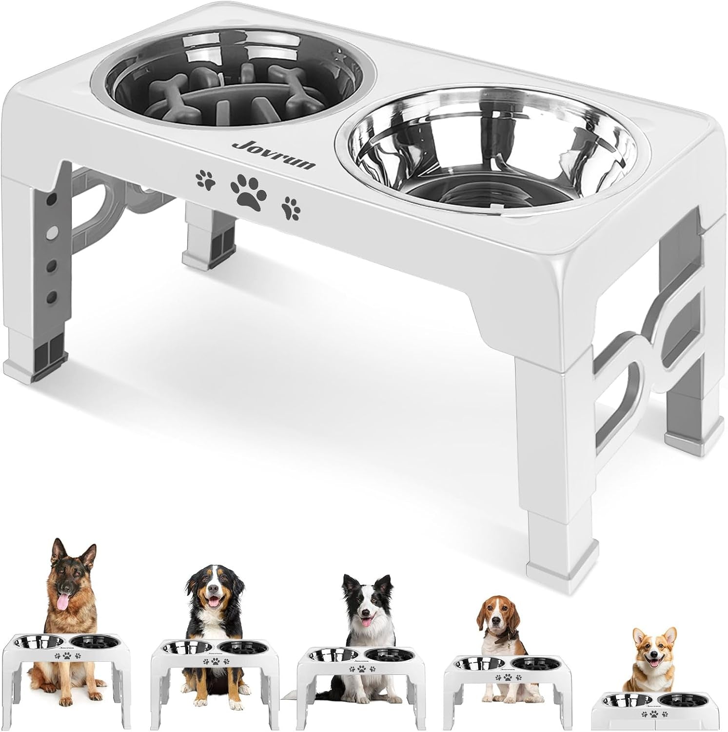jovrun-elevated-dog-bowls-for-medium-large-size-dogs-non-slip-dog-feeder-with-1-stainless-steel-dishes-1-slow-feeder-bowl-5-heights-adjustable-raised-bowls-to-3-15-8-66-9-84-11-02-12-2