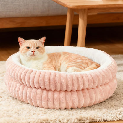 Cat Beds for Indoor Cats,Washable round Donut Dog Bed(Grey,S) | Cute Fluffy Puppy Dogs Beds for Small Dogs Cat Bed with Anti-Slip Bottom,Round Dog Cat Beds for Indoor Cats9