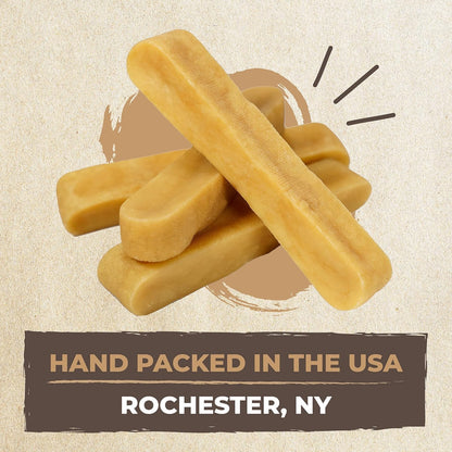 Mighty Paw Yak Chews, Long Lasting Hard Chew for Large Dogs, 4 Pack | Milk, Salt & Lime Juice, Grain-Free, Lactose-Free, Odor-Free, 68G Protein per Stick, Aggressive Chewers, Puppy Teething9