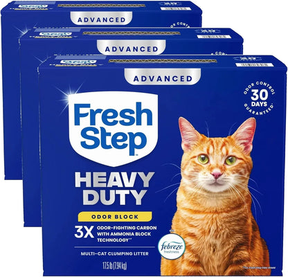 Fresh Step Heavy Duty cat litter with odor block, 3X carbon, Febreze freshness, 17.5 lb box7