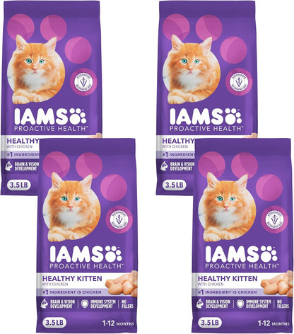 IAMS Proactive Health Healthy Kitten Dry Cat Food, Chicken, 3.5 Lb | Veterinarian-Recommended, Real Chicken #1 Ingredient, Omega-3 DHA & Taurine, Supports Digestion, Skin Health, Immune System16