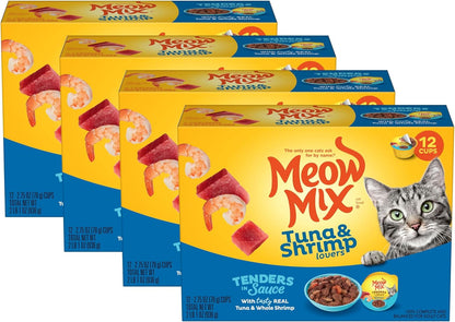 Meow Mix Poultry & Beef Favorites, Wet Food Variety Pack, 24 Cups21
