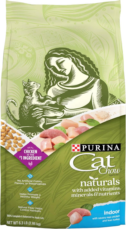 Purina Cat Chow Hairball, Healthy Weight, Indoor, Natural Dry Cat Food, Naturals Indoor - 13 Lb. Bag12