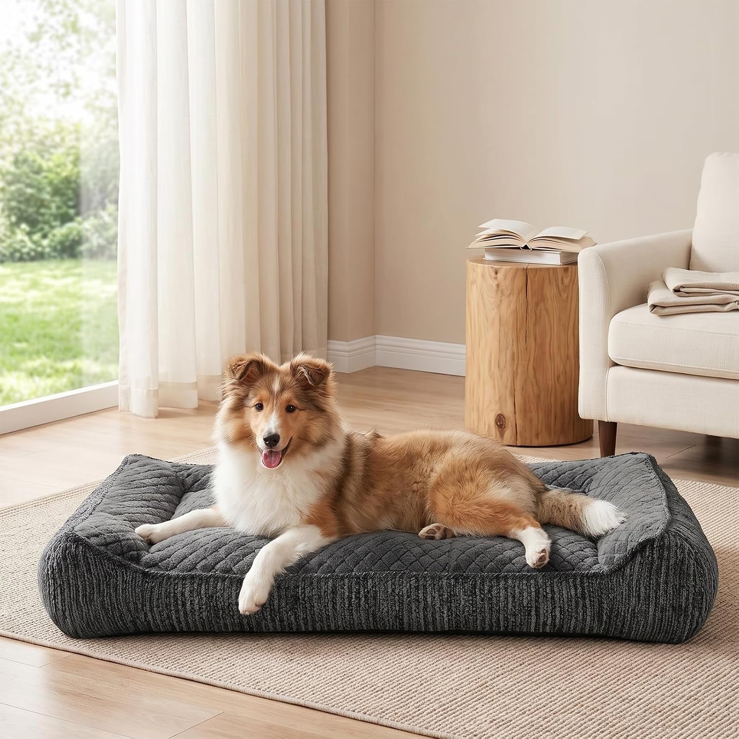 joejoy-xl-orthopedic-dog-bed-for-large-dogs-extra-thick-foam-pet-bed-sofa-bolster-sides-large-sized-dog-couch-bed-with-removable-washable-cover-non-slip-bottom-grey-42x30