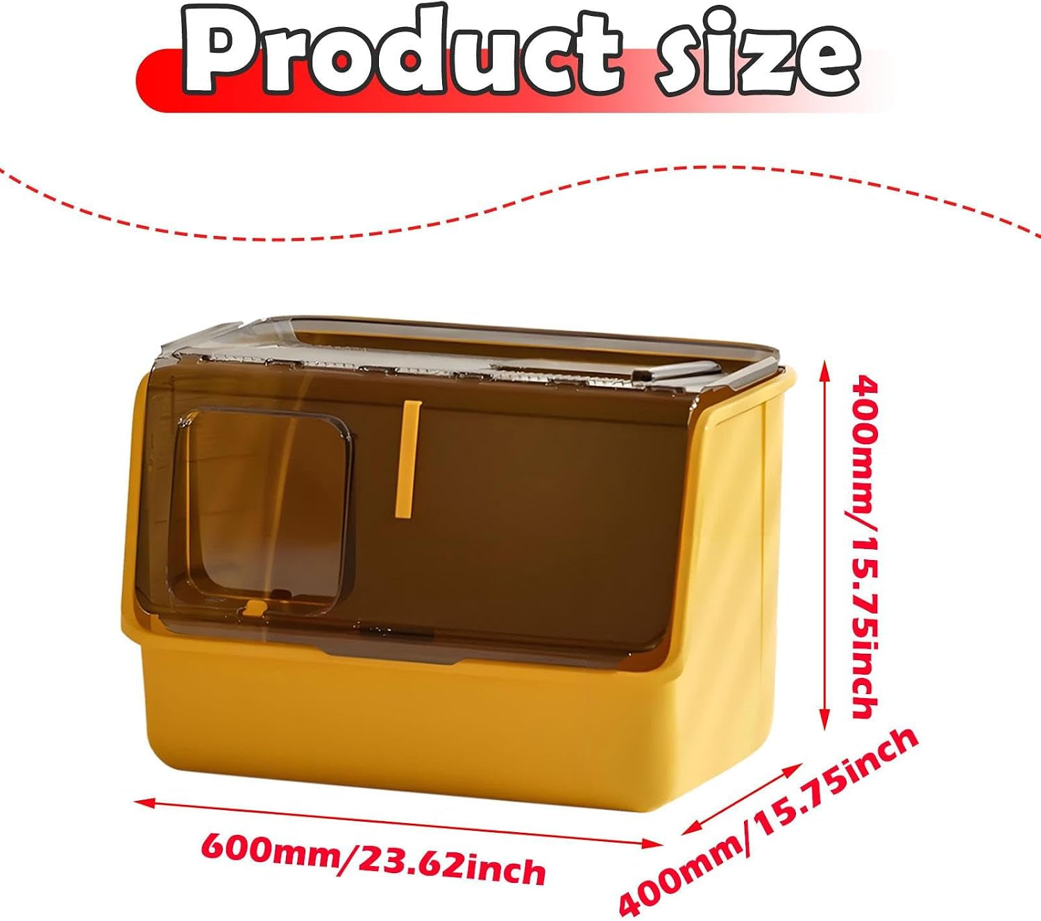 hooded-cat-litter-box-enclosed-covered-toilet-container-sturdy-deep-pan-portable-pet-supplies-kitten-potty-yellow