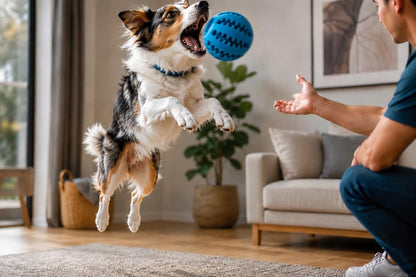 Dog Squeaky Toys for Small & Medium Dogs, 4PCS Interactive Dog Toy Set, Rubber & Rope Toys for Fetch, Tossing, Teeth Cleaning4