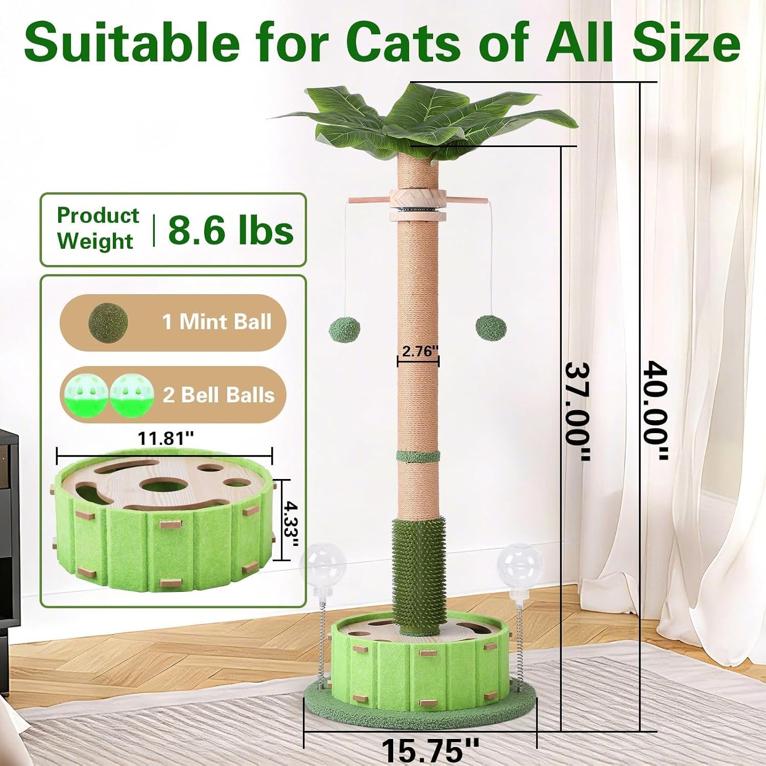 plam-tree-cat-scratching-post-40-tall-with-cat-toys-for-indoor-large-cats-sturdy-base-cat-scratcher-posts-for-adult-cats-with-rotating-hanging-ball-cat-puzzle-toy-and-spring-cat-treat-dispenser