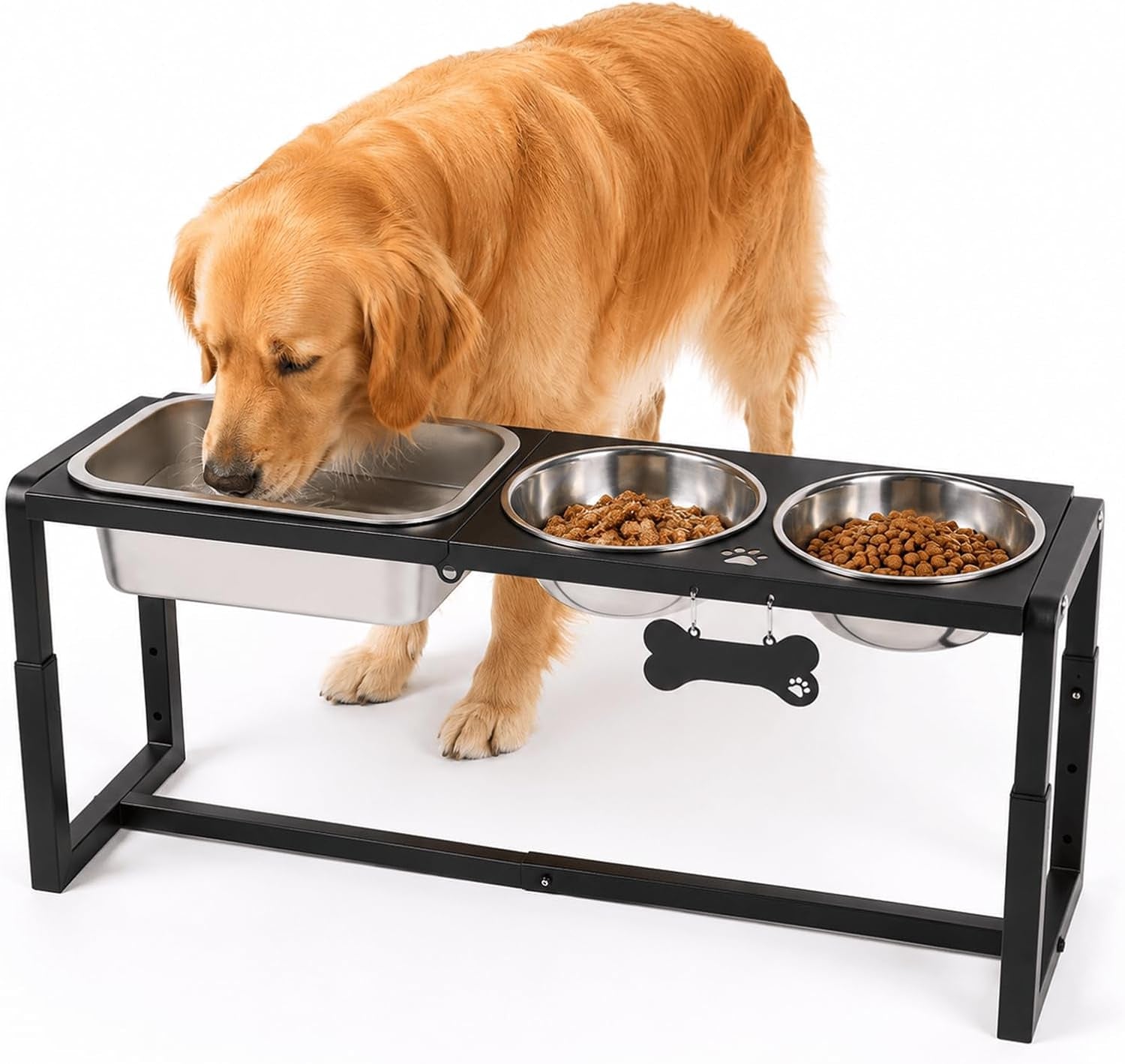 elevated-dog-bowls-metal-raised-dog-bowl-stand-with-2-thick-58oz-stainless-steel-food-bowls-non-slip-mat-11-8-tall-for-medium-large-breeds