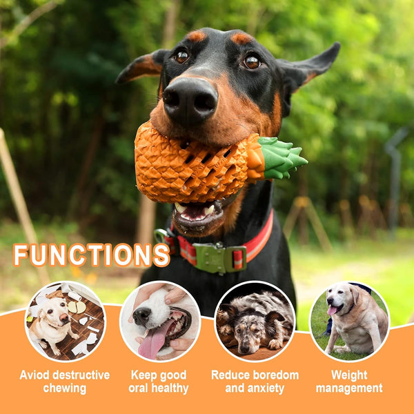 Pineapple Dog Chew Toys - Indestructible for Large Aggressive Chewers4