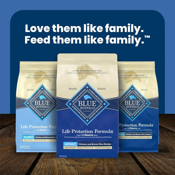 Blue Buffalo Life Protection Formula dog food bags for adult and puppy with chicken and brown rice4