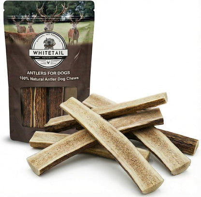 Whitetail Naturals Whole Deer Antlers for Dogs, 1 Lb Bulk Pack, 4-5 Ct | for Medium & Large Aggressive Chewers - Naturally Shed - Wild Sourced - Grade a - Long Lasting - Crafted in USA11