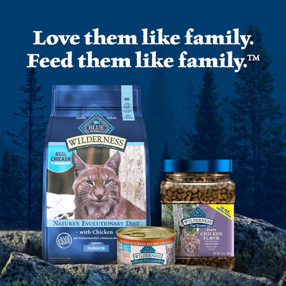 Blue Buffalo Wilderness Chicken Natural High-Protein Grain-Free Dry Food for Adult Indoor Cats, Real Chicken First, Antioxidant-Rich Lifesource Bits Support Immunity, Promotes Strong Muscles, 5 Lbs.9