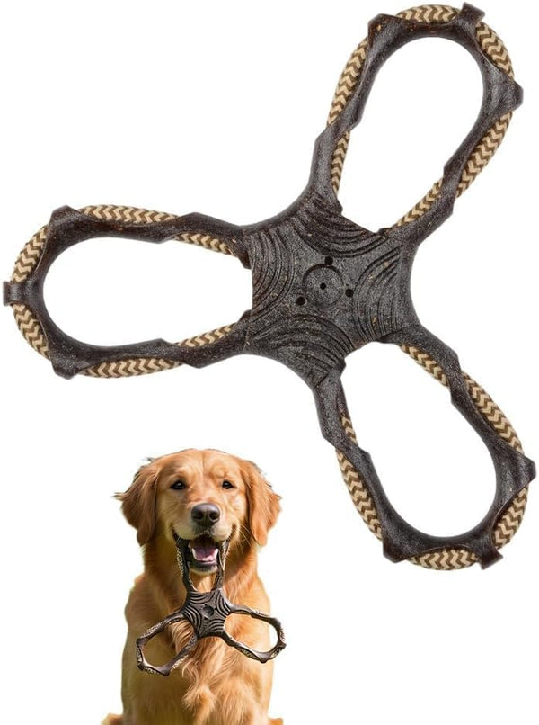 Durable Dog Tug Toy for Multiple Dogs - 3-Way Tug of War Dog Toy, Dog Chew Toy Promotes Dental Health, Interactive Dog Toys for Reducing Boredom1
