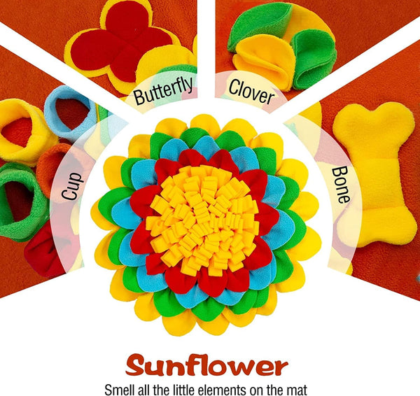 Snuffle Mat for Dogs Pet Treats Feeding for Small Medium Breed Dogs Non-Slip Interactive Dog Puzzle Toys Encourages Natural Foraging Skills3