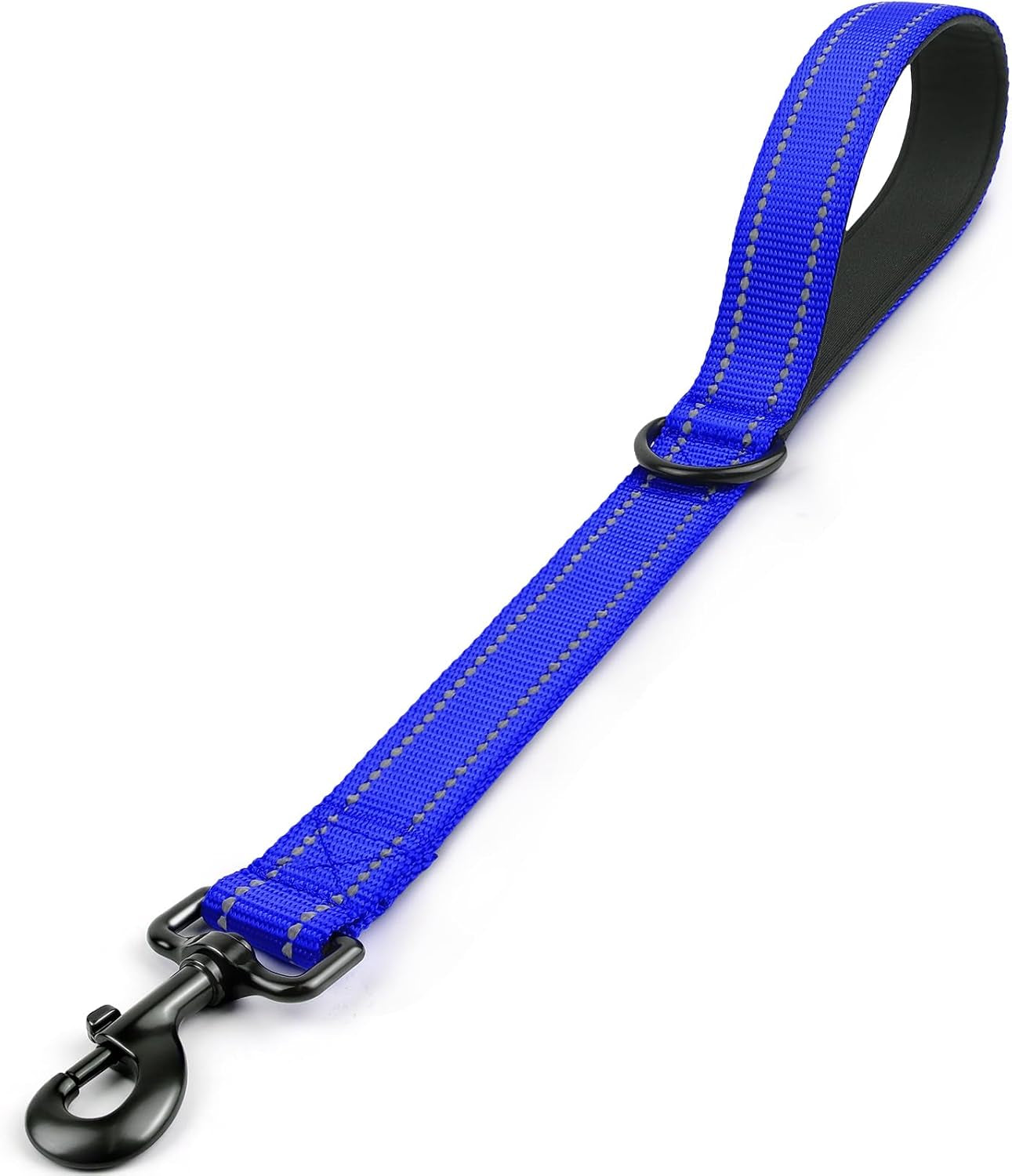 joytale-short-dog-leash-for-close-control-training-18-black-padded-comfort-handle-reinforced-nylon-webbing-secure-metal-clip-for-busy-streets-heel-training