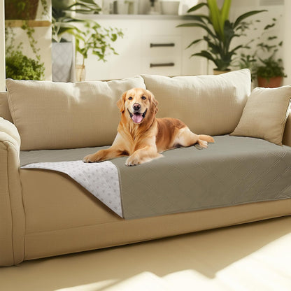 Luciphia 100% Waterproof Couch Cover Blanket for Dogs Anti-Slip Pet Couch Protector Sofa Mat Puppy Cat Blanket with Non-Slip Bottom, Navy Blue, 30X70 Inch40