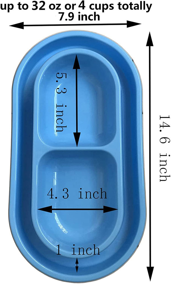 Ant Proof No Spill Cat Dog Pet Bowl 32 Oz Spill Proof Food Water Bowls Dish for Small to Medium Size Dogs Cats by with You66885