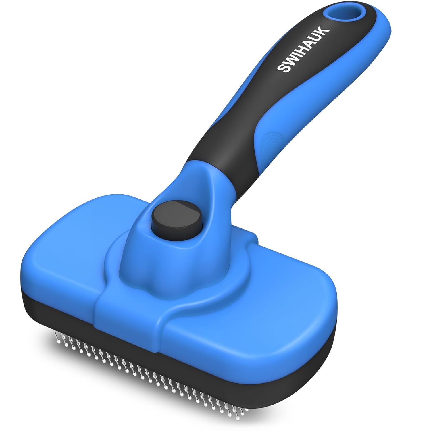 swihauk-self-cleaning-slicker-brush-skin-friendly-deshedding-grooming-tool-for-dogs-cats-suitable-for-shedding-haired-pets-with-pet-supplies-accessories-blue