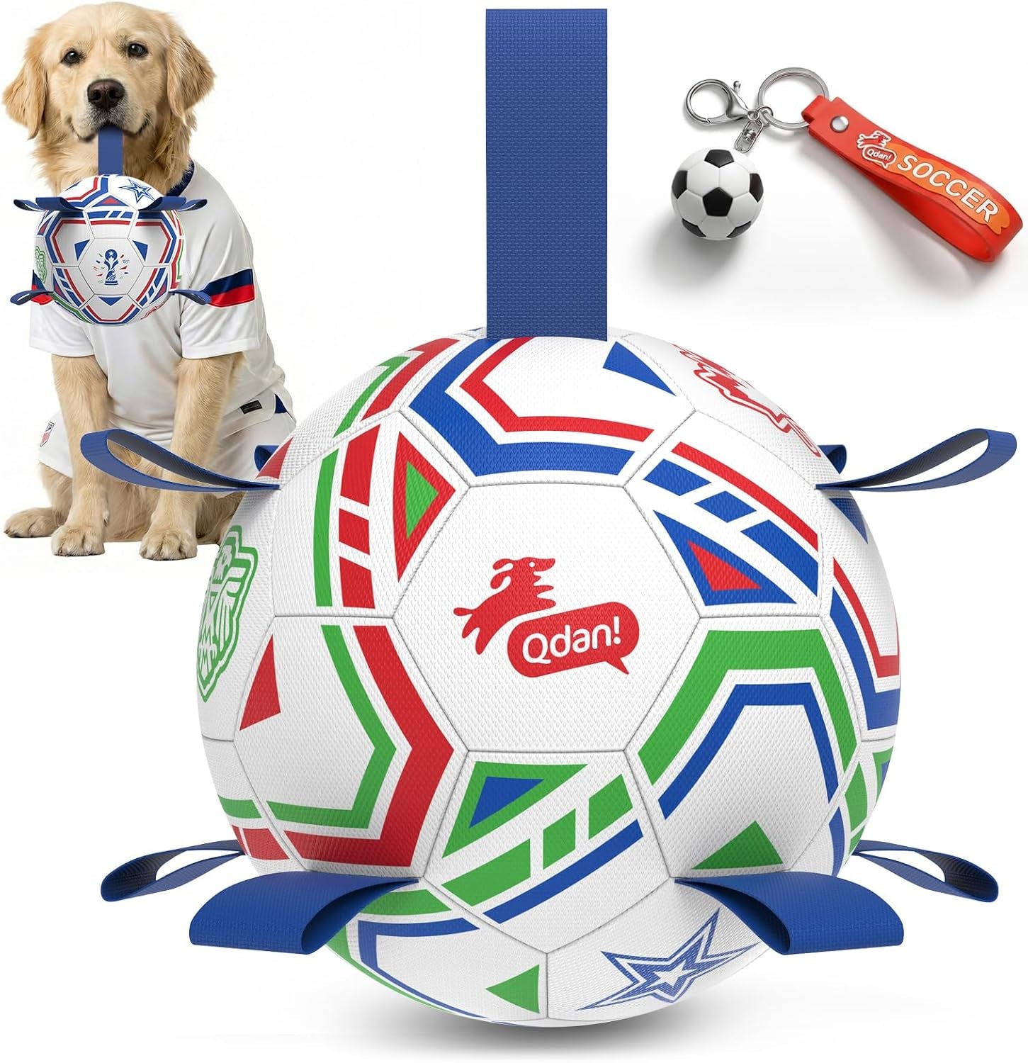 qdan-dog-balls-6-inch-dog-soccer-ball-with-straps-herding-balls-for-dogs-outdoor-dog-toys-balls-for-20-40-lb-dogs-puppy-ball-to-keep-them-busy-dog-pool-water-play-toy-puppy-birthday-gifts