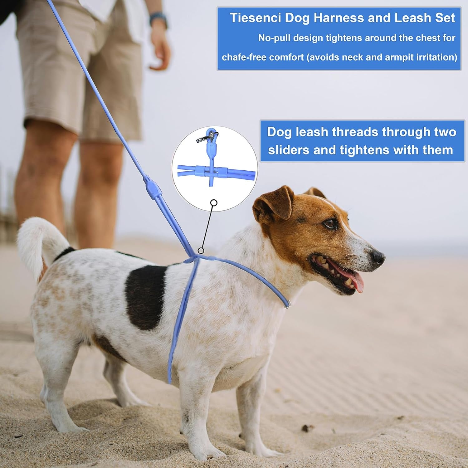 9-in-1-hands-free-dog-leash-crossbody-waist-blue-small-dogs-adjustable-waterproof-no-pull-dog-collar-harness-leash-set-heavy-duty-slip-lead-fits-8-120lbs