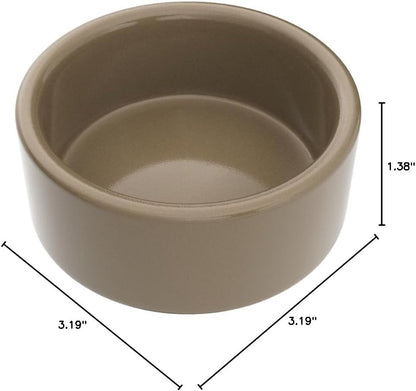 Kaytee Stoneware Ceramic Pet Hamster Bowl, Brown, 3-Inch5