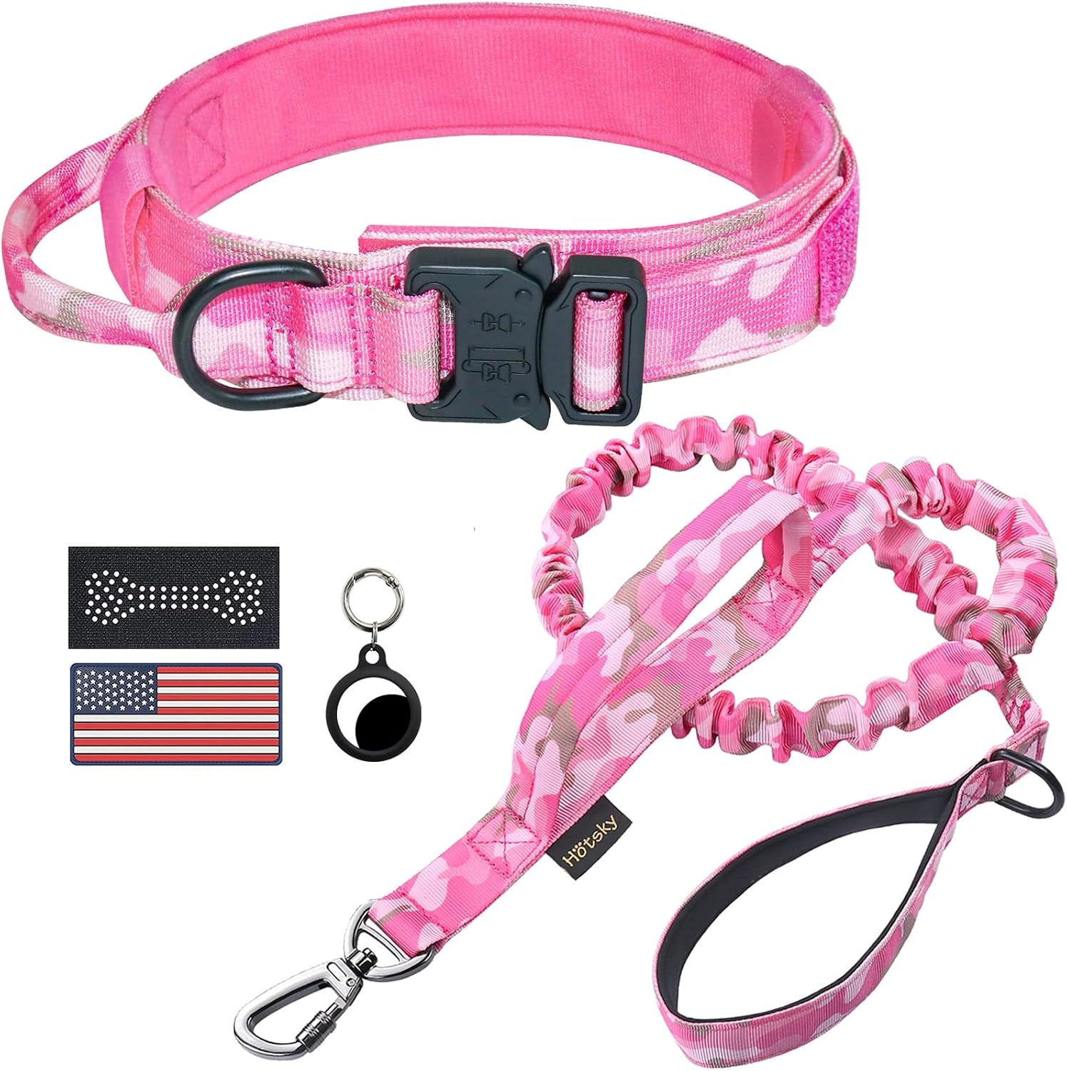 hotsky-tactical-dog-collar-and-leash-set-heavy-duty-military-airtag-dog-collar-with-handle-and-metal-buckle-for-training-and-walking-with-airtag-holder-and-two-patches-pink-camo-m