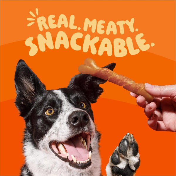 Oinkies Chicken Wrapped Lasting Chew Bone Dog Treats, 25 Ct5
