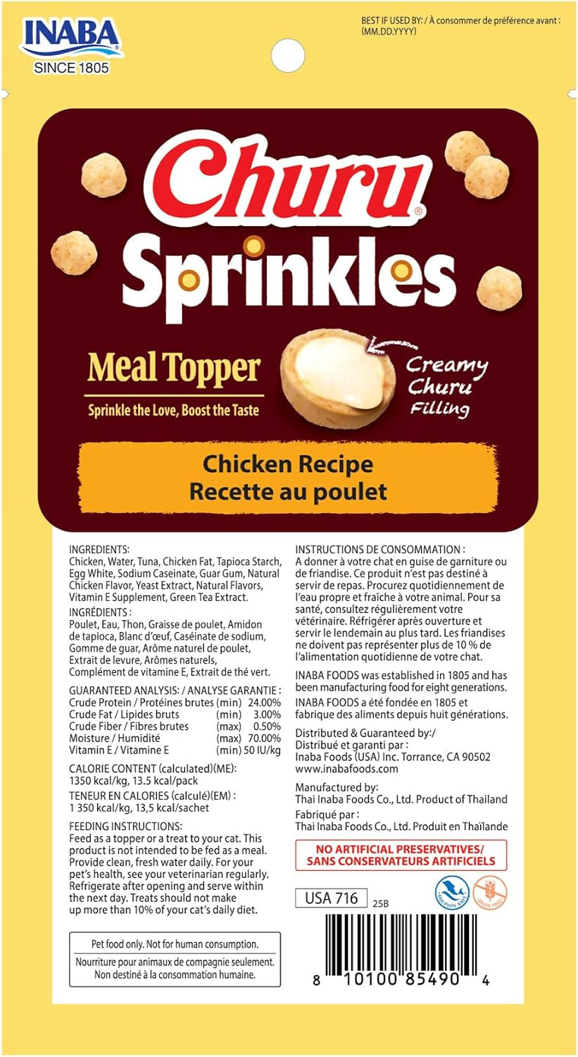 inaba-churu-sprinkles-cat-meal-topper-chicken-18ct-immune-support-antioxidant-support-70-moisture-meal-topper-dual-texture-18-x-1-05-oz-packs