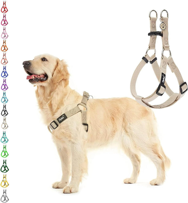 PUPTECK No Pull Dog Harness Soft Adjustable Basic Nylon Step in Puppy Vest Outdoor Walking with ID Tag76