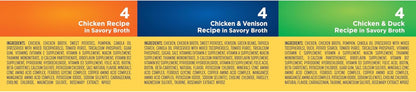 Nature’S Recipe Grain Free Chicken Recipe, Chicken & Venison Recipe and Chicken & Duck Recipe in Savory Broth Variety Pack Wet Dog Food, 12-2.75 Oz. Cups, 2 Count9