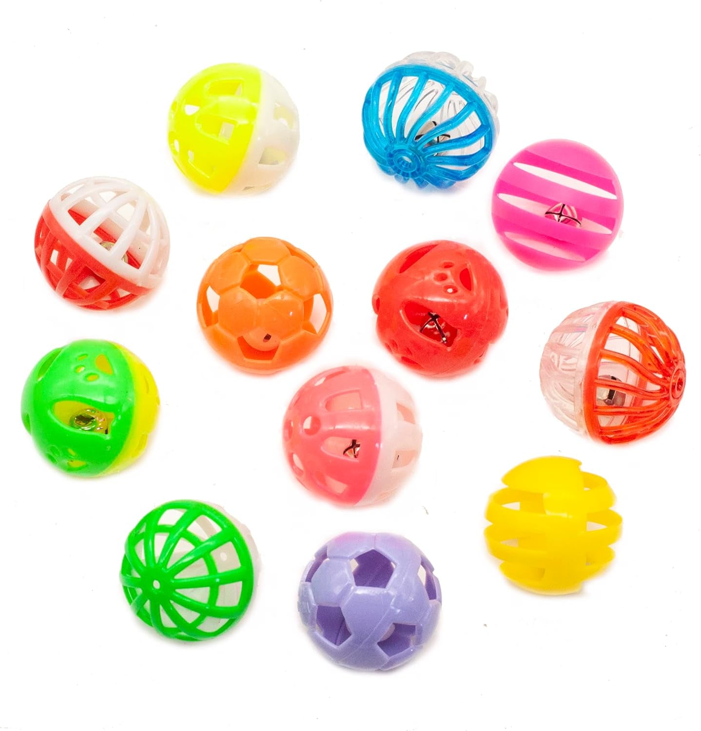 fashions-talk-12pcs-value-pack-plastic-ball-cat-toys-lattice-balls-with-bell-jingle-kitten-toy-gift-box-1-5-6-styles
