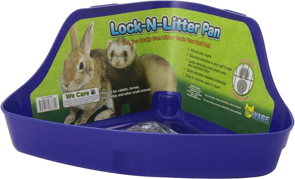 Ware Manufacturing (2 Pack) Plastic Lock-N-Litter Pan for Small Pets - Size Regular4